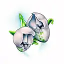 2 sweet peas in a pod tattoo design idea