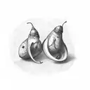 2 peas in a pod tattoo design idea
