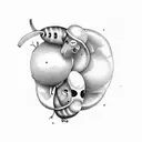 2 peas in a pod tattoo design idea