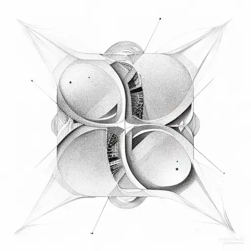 self-love and science inspired by Maurits Cornelis Escher tattoo design idea