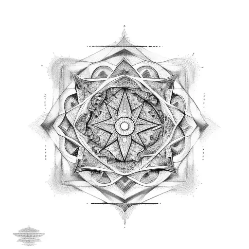 geometria sagrada  tattoo design idea
