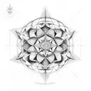 geometria sagrada  tattoo design idea