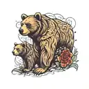 bear, god, country, family  tattoo design idea