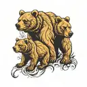 bear, god, country, family  tattoo design idea