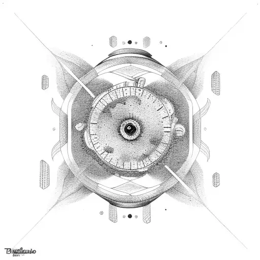 Time travel paradoxes tattoo design idea