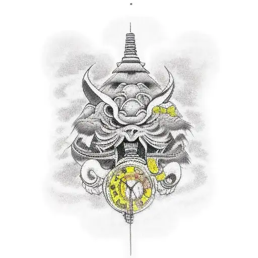 a time line with all the relevant historic periods tattoo design idea