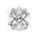 Time travel paradoxes tattoo design idea