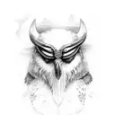 odin with raven viking weapons death or dishonor tattoo design idea