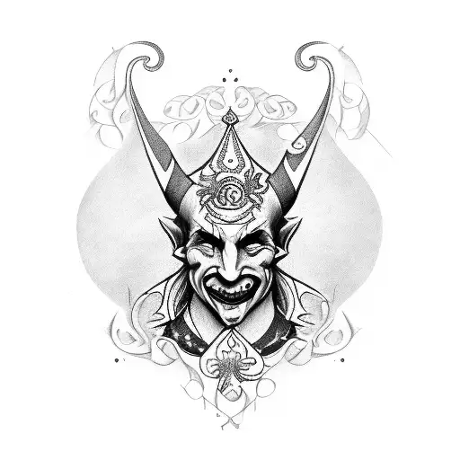 Jester tattoo design idea