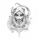 Jester tattoo design idea