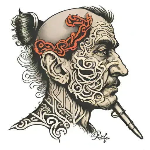 nose with Hochstein written in it tattoo design idea