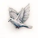 Dove tattoo design idea