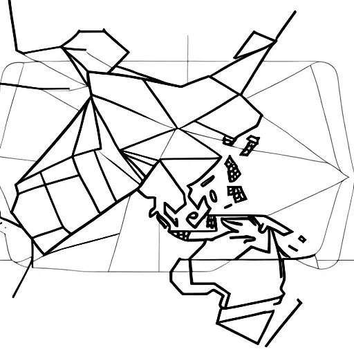 A minimalist tattoo of a paper airplane flying over a world map tattoo design idea