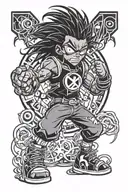 static shock cartoon  tattoo design idea