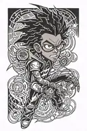 static shock cartoon  tattoo design idea