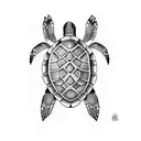 Turtle tattoo design idea