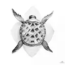 Turtle tattoo design idea
