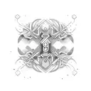 number 9 tattoo design idea