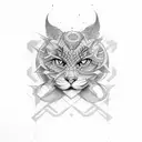 number 9 tattoo design idea