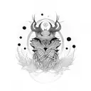 number 9 tattoo design idea