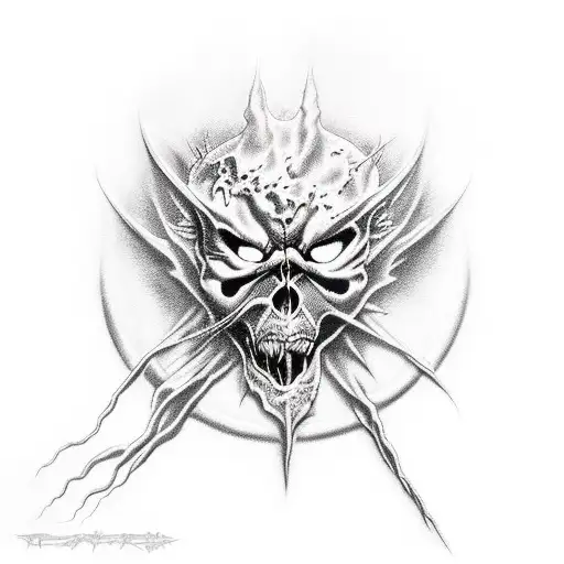 the album covers of ride the lightning, reign in blood, number of the beast, and peace sells but who's bying sleeve tattoo design idea