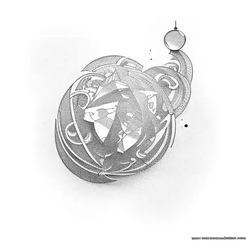 "I was so ahead of the curve, the curve became a sphere" tattoo design idea