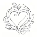 143 with a heart tattoo design idea