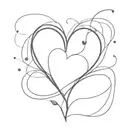 143 with a heart tattoo design idea