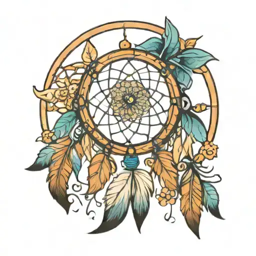 Dreamcatcher  tattoo design idea