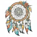 Dreamcatcher  tattoo design idea
