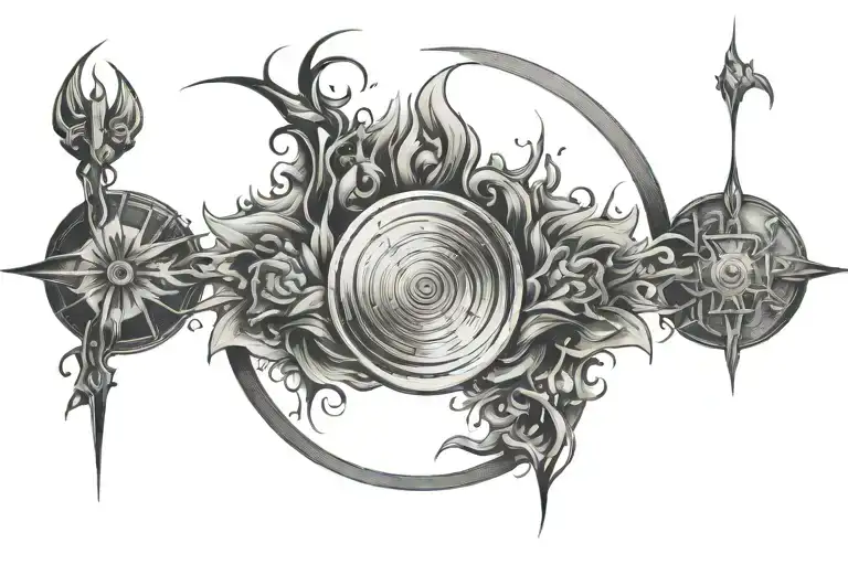 Small circle it's a chosen few tattoo design idea