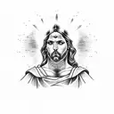 Jesucristo and socrates  tattoo design idea