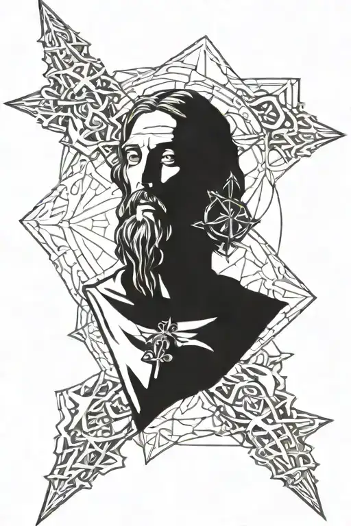 Christ , dnd dice tattoo design idea
