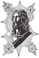Christ , dnd dice tattoo design idea