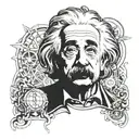 Albert Einstein with a GLK350 tattoo design idea