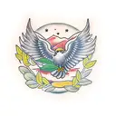 olive branch on chest tattoo design idea