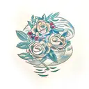 olive branch on chest tattoo design idea