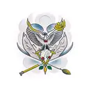 olive branch on chest tattoo design idea