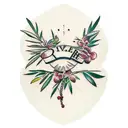 olive branch on chest tattoo design idea