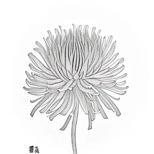 Chrysanthemum tattoo design idea