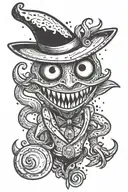 Alastor hazbin hotel tattoo design idea