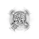 half sleeve with multiple hand tools,  gears, hammer, screw drivers,wrenches tattoo design idea