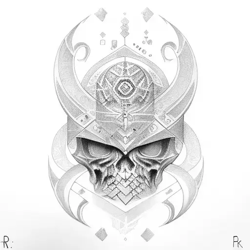 R and K initials tattoo tattoo design idea