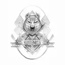 R and K initials tattoo tattoo design idea