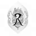 R and K initials tattoo tattoo design idea