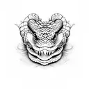 rattlesnake  tattoo design idea