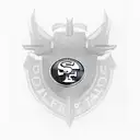 1986 mustang in front of 49ers logo tattoo design idea