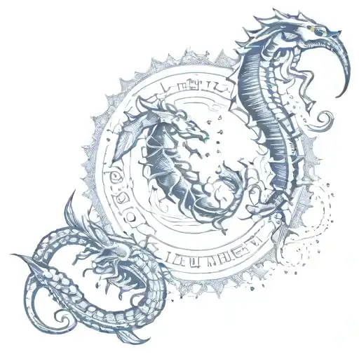 Scorpio virgo pisces  tattoo design idea