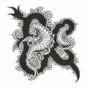 Scorpio virgo pisces  tattoo design idea