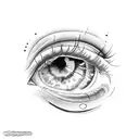 eyes cry  tattoo design idea